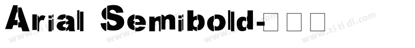 Arial Semibold字体转换